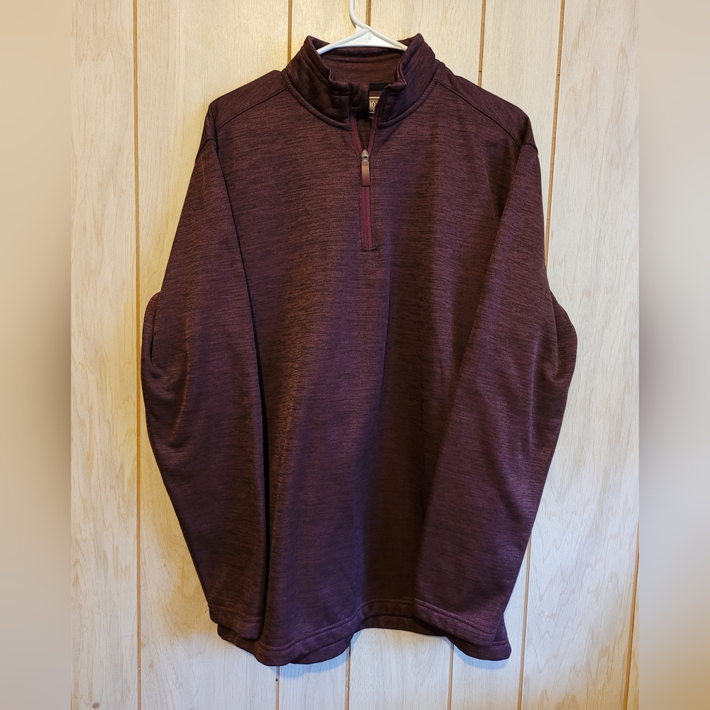 CE Schmidt Men's Burgundy Long Sleeve Work Shirt Size Medium